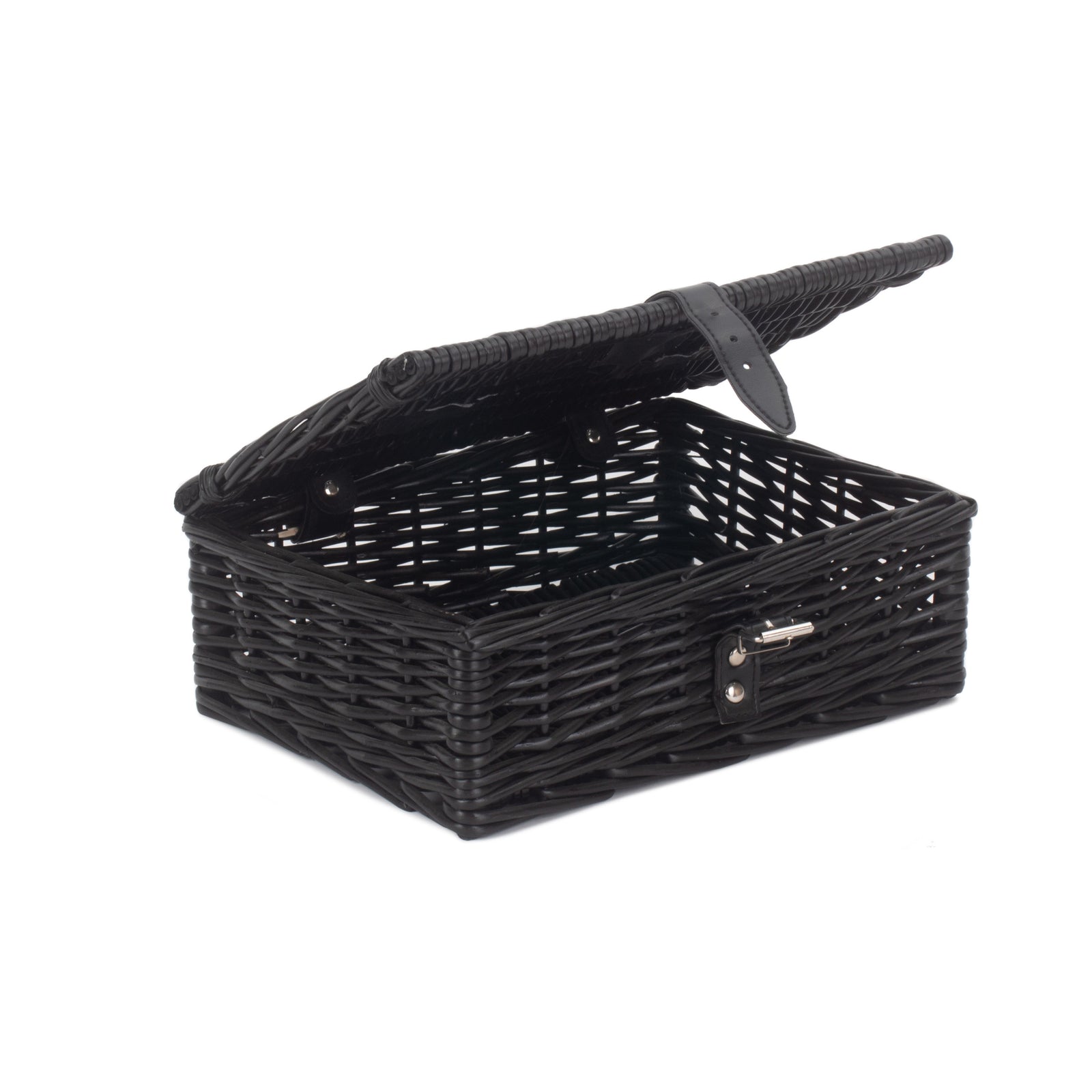 Red Hamper Wicker 30cm Black Hamper