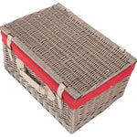 Wicker 51cm Antique Wash Picnic Basket | Red