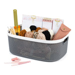 Kovan Grey Woven Basket - 22l