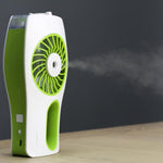 Mist Fan, Tall, Rechargeable, 8 Hour Run, Quiet Use