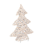 Red Hamper Wicker White Wash Christmas Tree