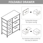 Storage Dresser Tower With Adjustable Feet 7 Drawers