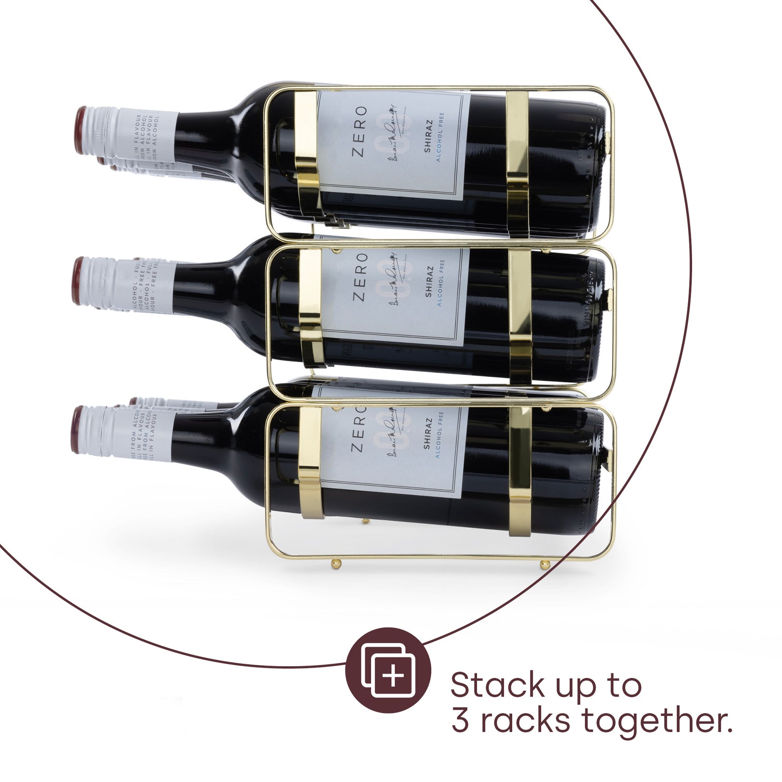 Modular Wine Rack - Gold