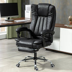 Executive Office Chair W/ Footrest | Black