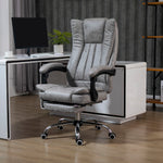 Executive Office Chair W/ Footrest | Gray