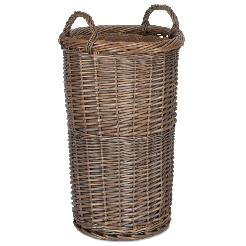 Wicker Antique Wash Umbrella Stand | Small | Brown