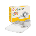 ReBorn Large Recycled Draining Rack - Stone Kitchen Dish Drainer - Made in the UK