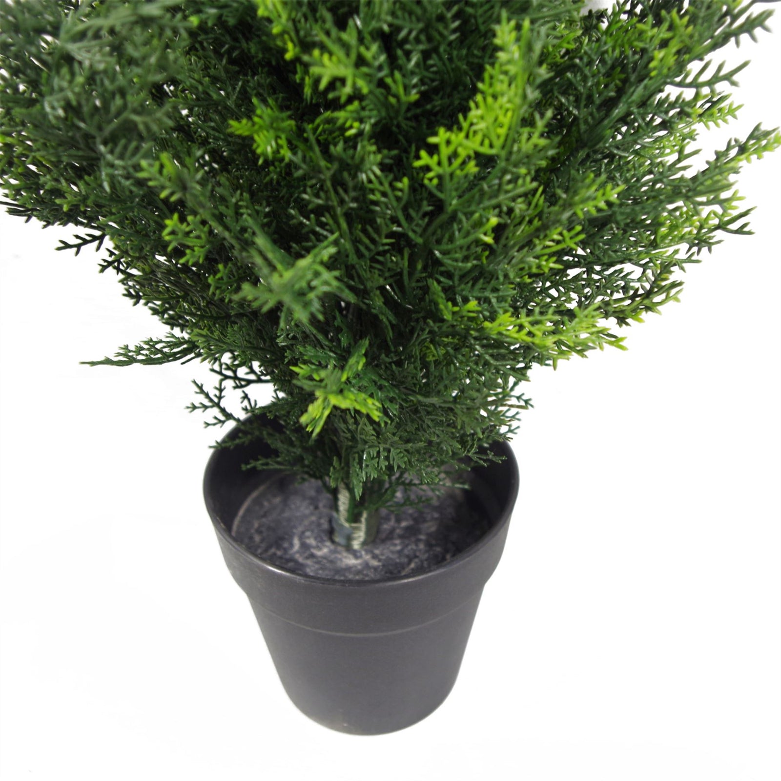 60cm Artificial Cedar Cypress Topiary Uv Resistant Outdoor