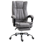 Executive Office Chair W/ Footrest | Gray