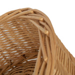 Red Hamper Wicker Round Straight Sided Tray