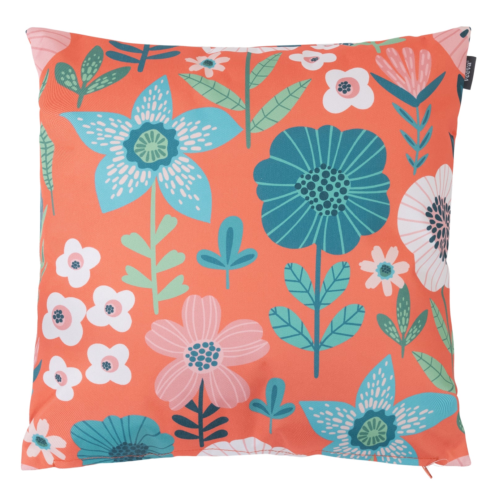 Floral Indoor Outdoor Cushion Set Of 2 Water Resistant Cushions