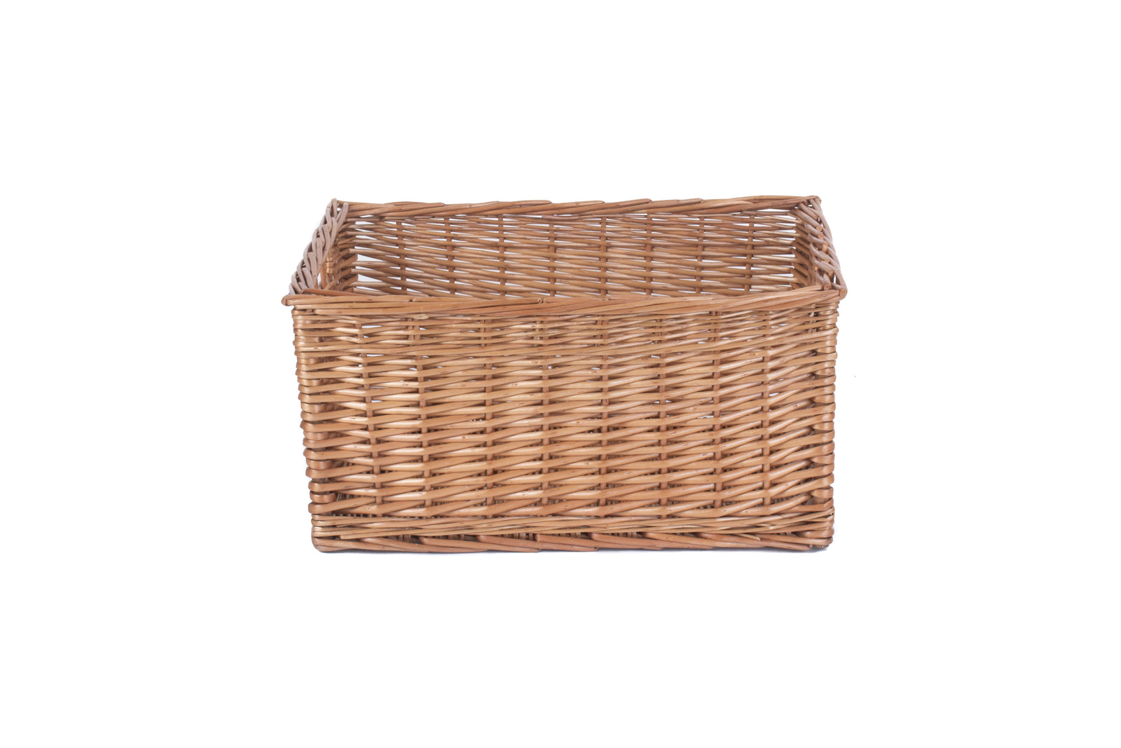 Wicker Double Steamed Open Storage Basket | Extra Large | Brown