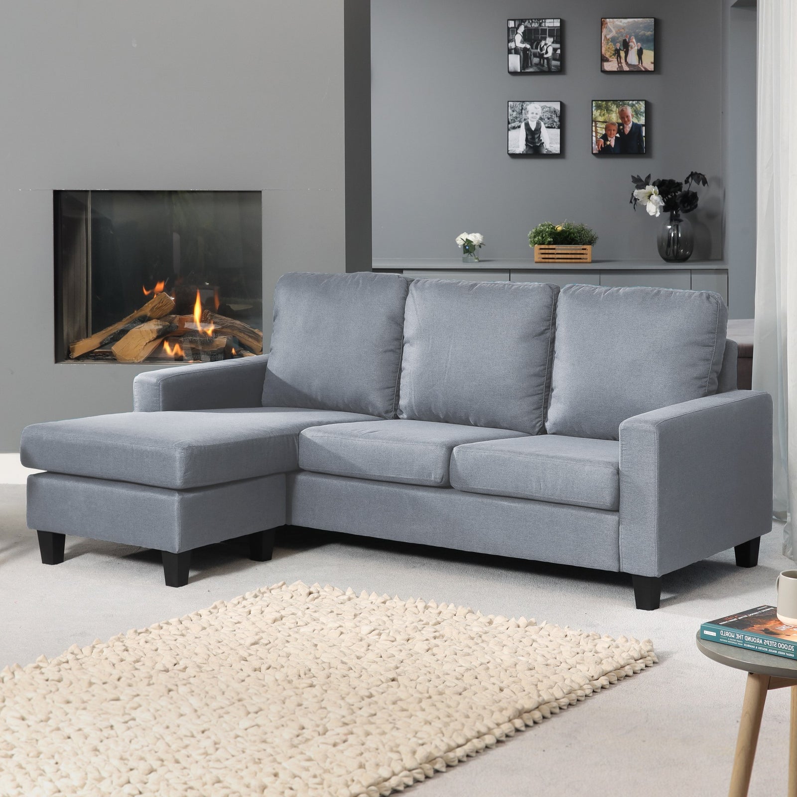 Modbury Reversible Corner Sofa | 3 | Gray