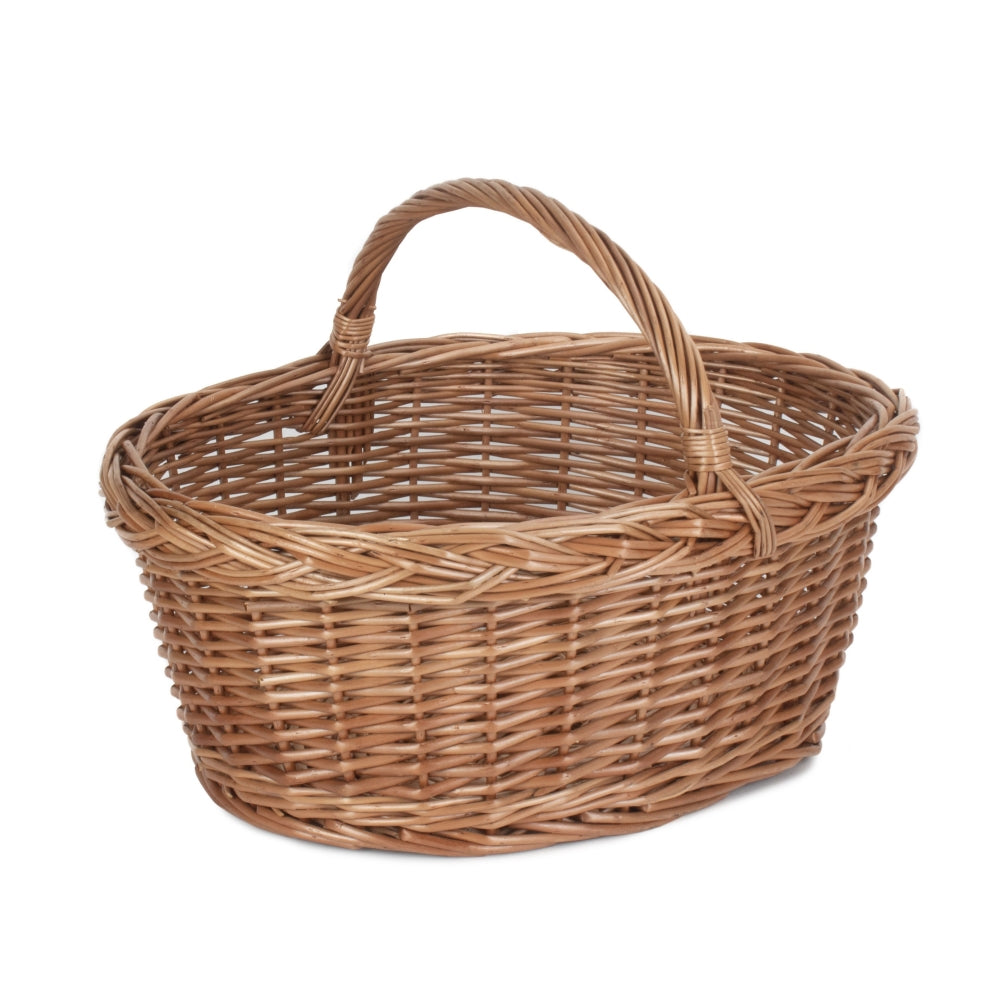 Wicker Country Village Shopping Basket | Brown