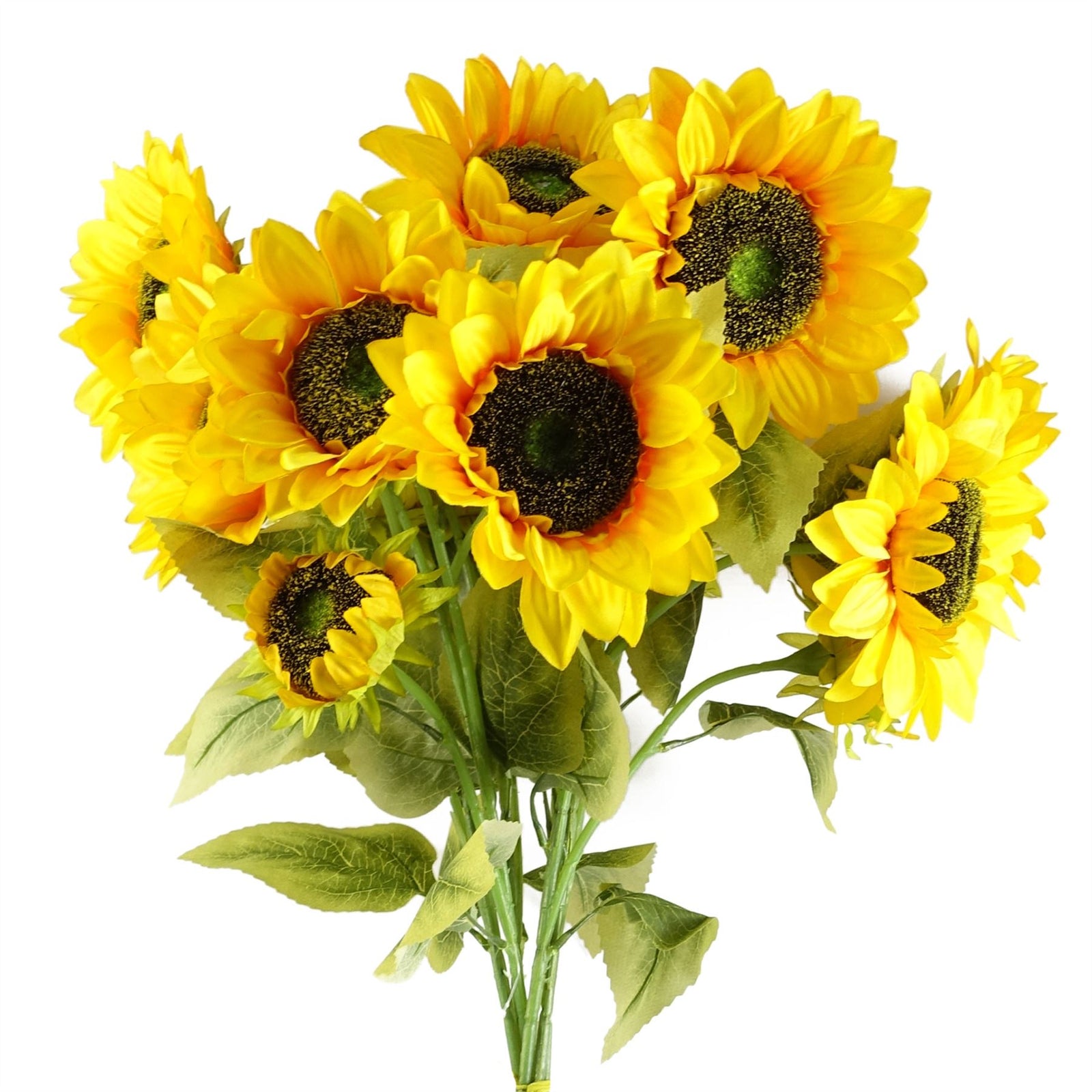 Pack Of 6 X 88cm Yellow Artificial Sunflower - 18 Heads