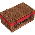 Wicker 46cm Double Steamed Picnic Basket | Red