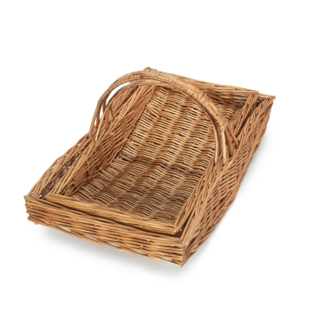 Red Hamper Wicker Garden Basket Garden Trug