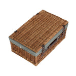 Wicker 46cm Double Steamed Picnic Basket | Gray