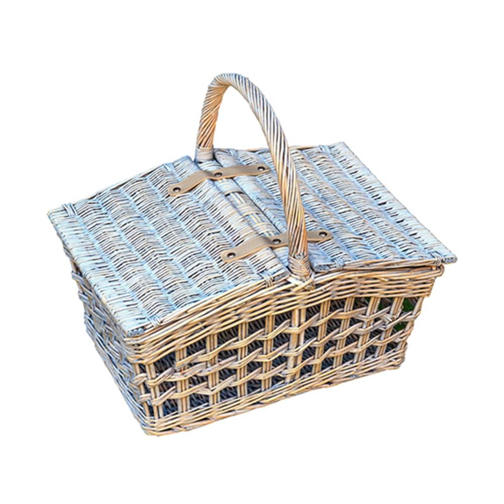 Wicker Provence Open Weave Empty Picnic Basket