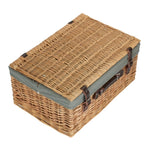 Wicker Buff 51cm Picnic Basket | Gray