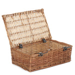 Wicker Empty Rectangular Gift Basket | Brown