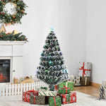 3/4ft Artificial Prelit Christmas Tree With Optic | 4ft | Green