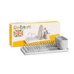ReBorn Recycled Compact Draining Rack - Stone Kitchen Dish Drainer - Made in the UK
