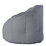 Sirena Scallop Chair Bean Bag | Charcoal