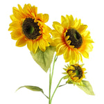 Pack Of 6 X 88cm Yellow Artificial Sunflower - 18 Heads