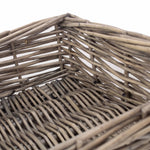 Wicker Antique Wash Straight Sided Tray | Small | Brown