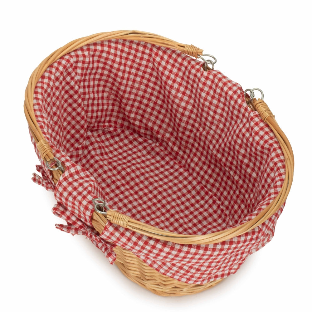 Wicker Shopping Basket With Swing Handle