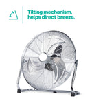 Chrome Floor Fan - 18"