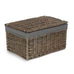 Antique Wash Cotton Lined Storage Basket | Set-of-3 | Gray