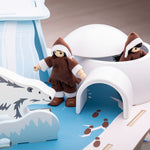 Wooden Polar Glacier Playset, Includes Figures & Animals