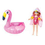 Pool Party Doll with Accessories, 18cm Tall