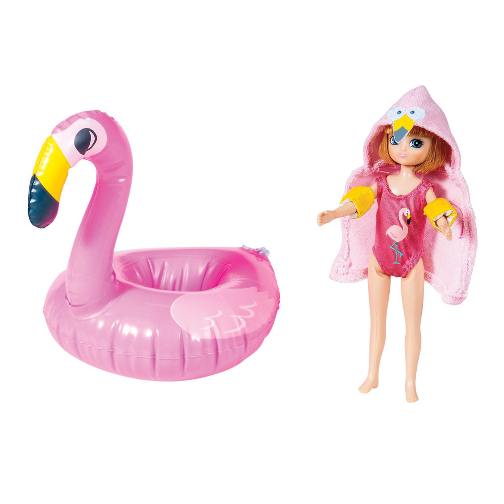 Pool Party Doll with Accessories, 18cm Tall