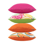 Fruity Prints Indoor Set Of 4 Outdoor Cushions - Collection Three