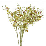 Pack Of 6 X 80cm Cream Artificial Mini Orchid Stem