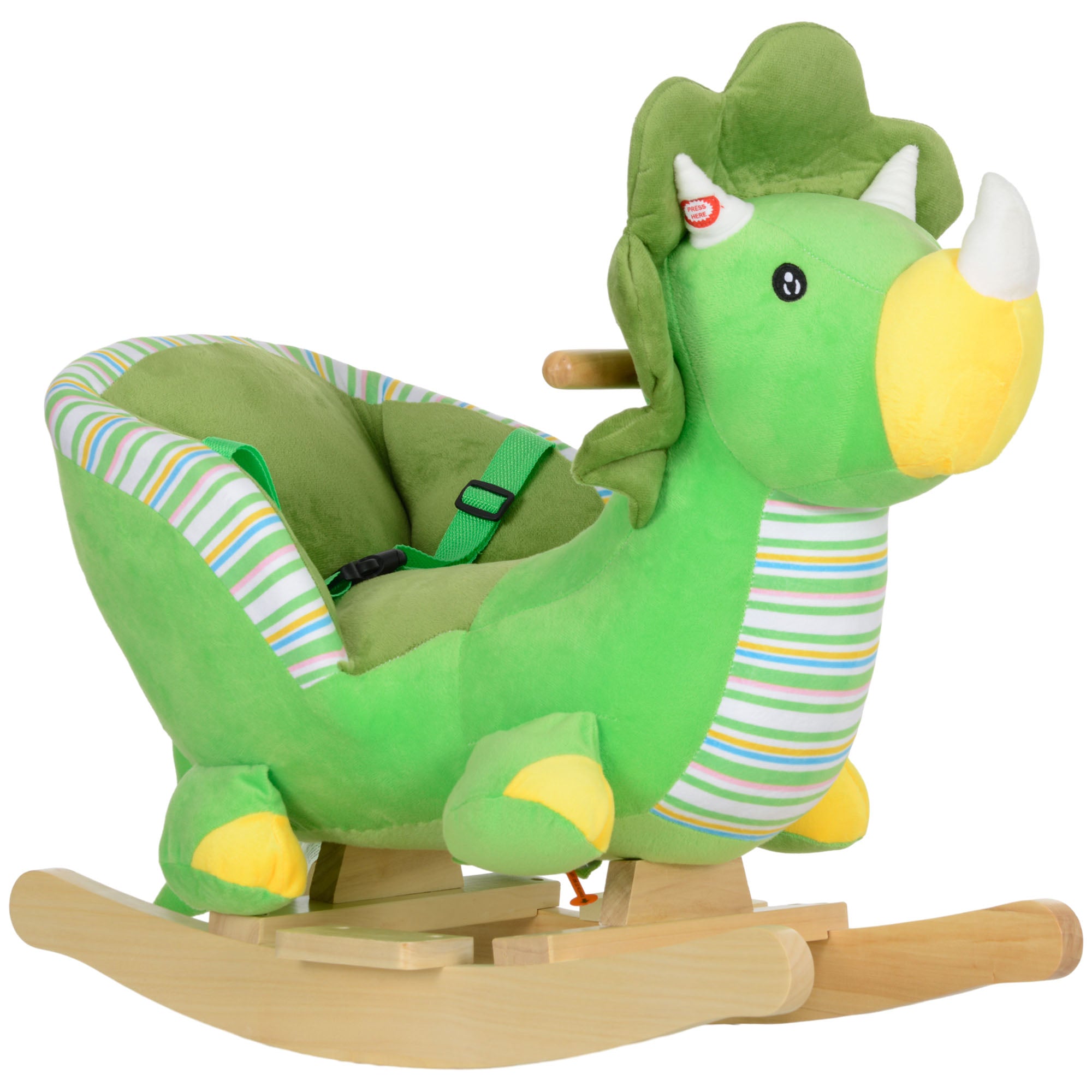 AIYAPLAY Rocking Horse Dinosaur Design Baby Rocker With Animal Sound Yimbly