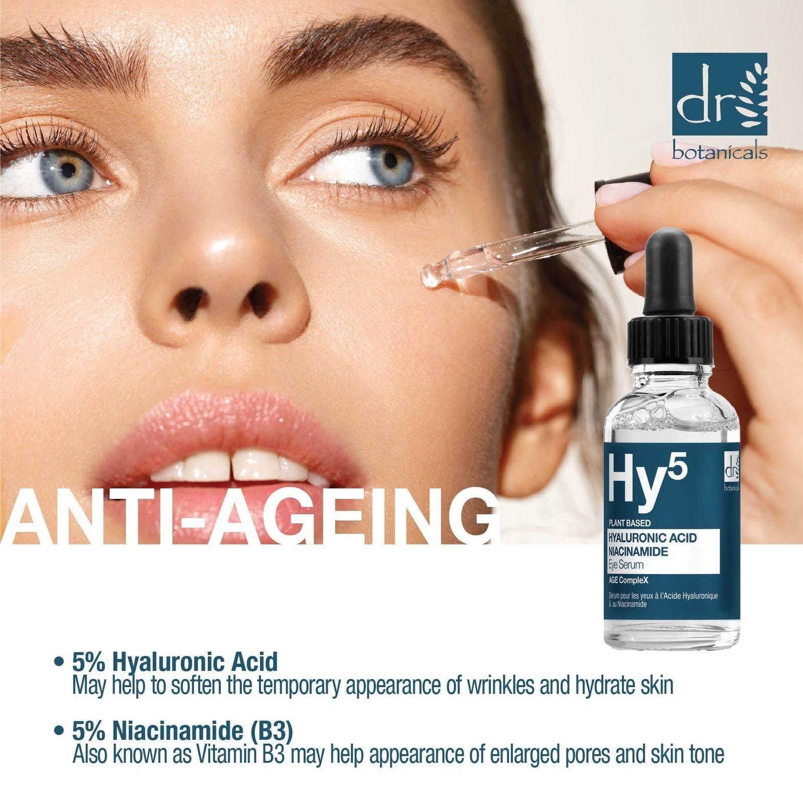 Hyaluronic Acid 5% & Niacinamide 5% Eye Serum 15ml