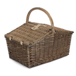Red Hamper Deluxe Retro Double Lidded Fitted Picnic Basket