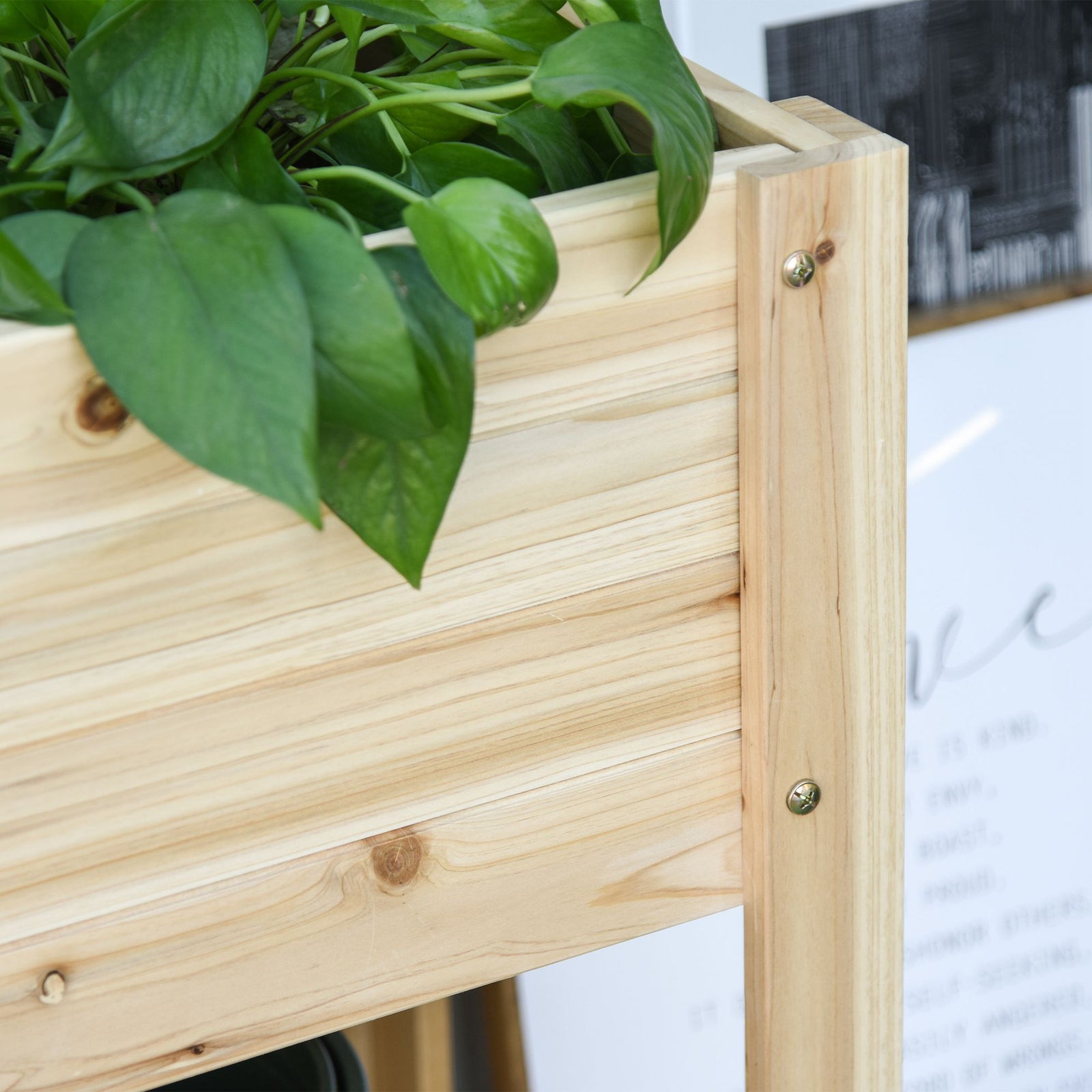 Planter Box With Clapboard 100x40x84cm