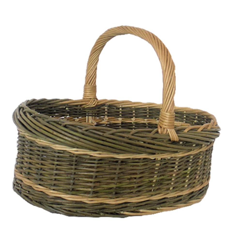 Red Hamper Wicker White Willow Norfolk Shopping Basket