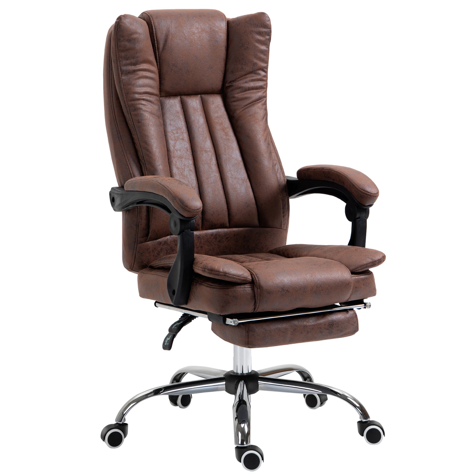 Executive Office Chair W/ Footrest | Brown