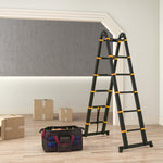 .8m Duo Aluminium Ladder With Tool Holder