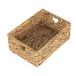 Shallow Water Hyacinth Storage Basket | Large | Brown