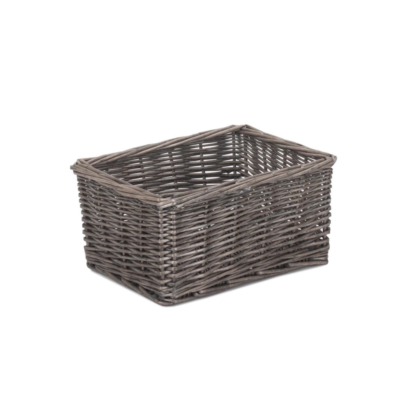 Antique Wash Finish Wicker Tray | Small | Brown