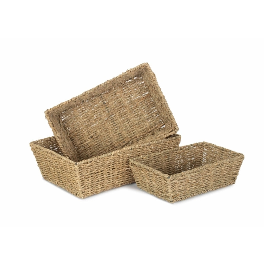 Red Hamper Seagrass Tapered Tray