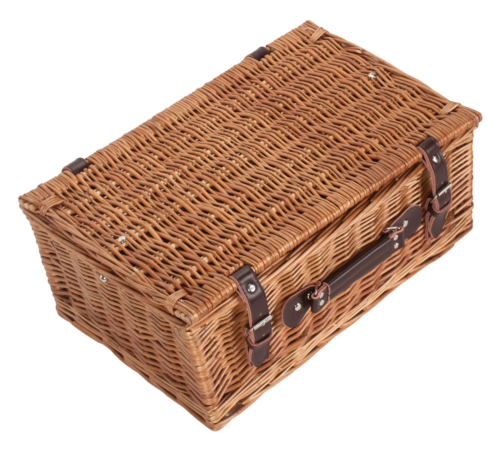 Wicker 46cm Double Steamed Picnic Basket | Brown