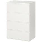 4/5 Drawer Cabinet Storage Cupboard Sideboard Organiser | Medium | Ivory